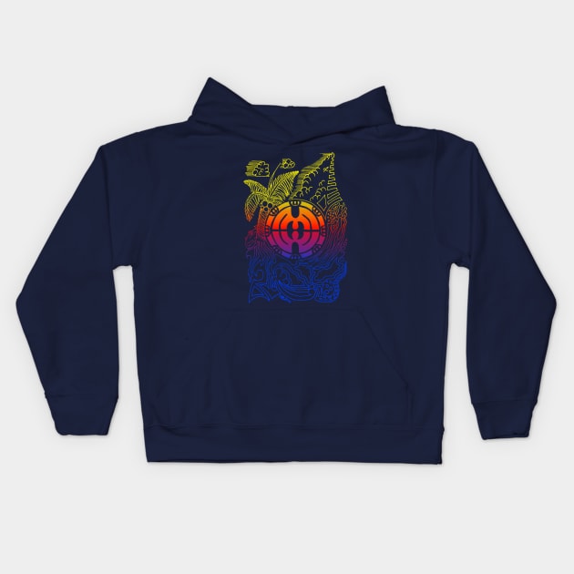 Tropical Fever Dream. Kids Hoodie by hybridgothica
